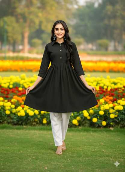 Women's classic dress Top with Palazzo