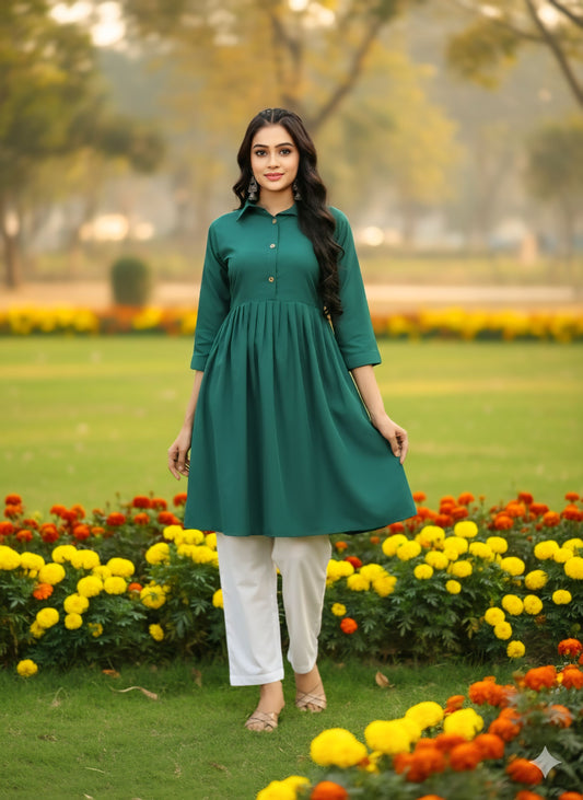 Women's classic dress Top with Palazzo