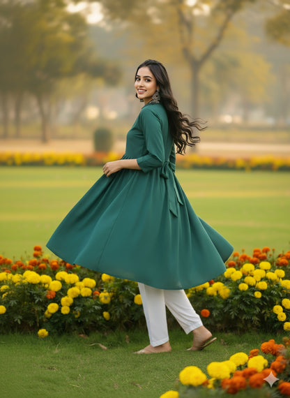 Women's classic dress Top with Palazzo