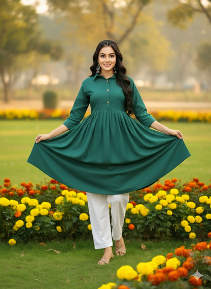 Women's classic dress Top with Palazzo