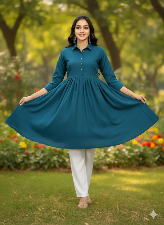 Women's classic dress Top with Palazzo