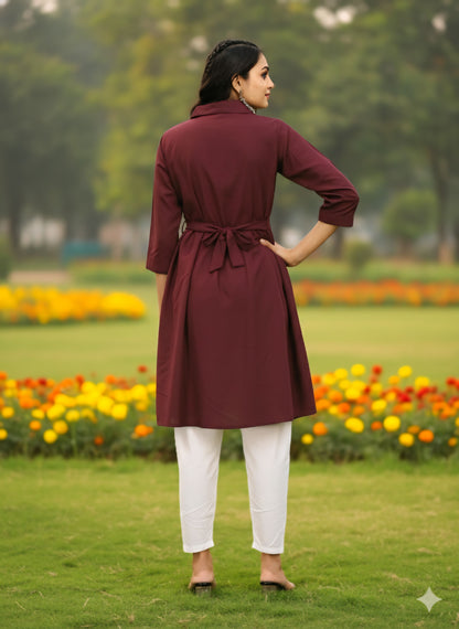 Women's classic dress Top with Palazzo