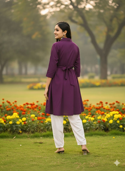 Women's classic dress Top with Palazzo