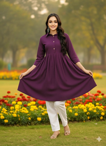 Women's classic dress Top with Palazzo