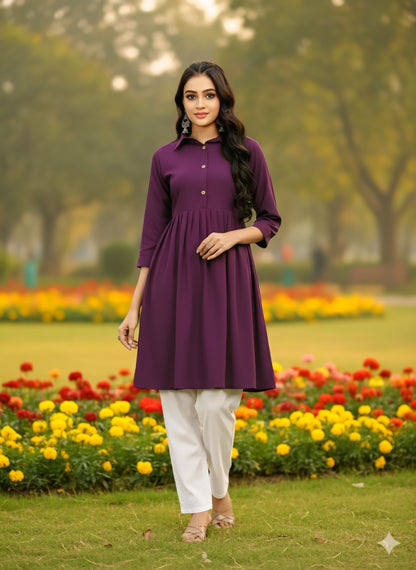 Women's classic dress Top with Palazzo