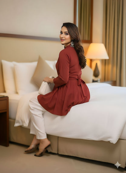 Women's stylish dress Top with Palazzo