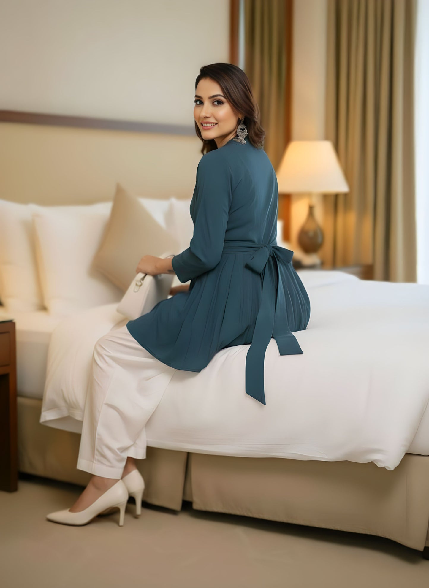 Women's stylish dress Top with Palazzo