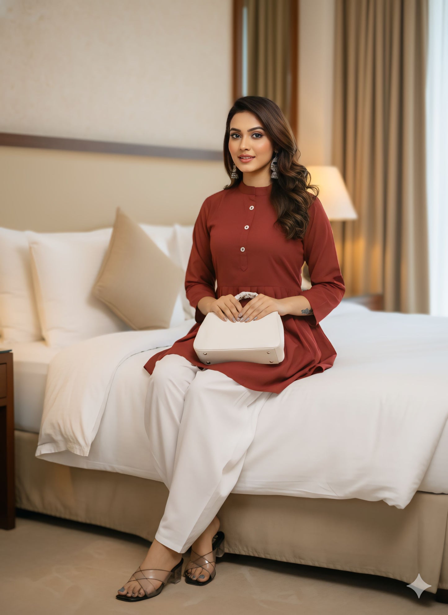 Women's stylish dress Top with Palazzo