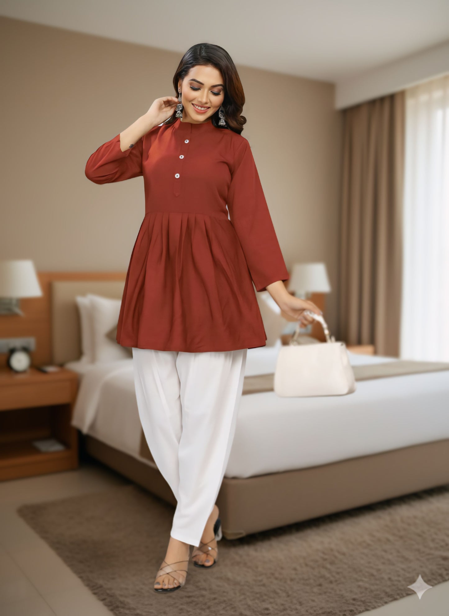 Women's stylish dress Top with Palazzo