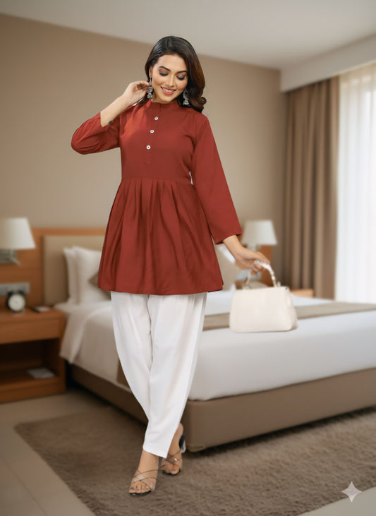 Women's stylish dress Top with Palazzo