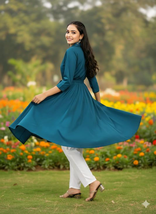 Women's classic dress Top with Palazzo